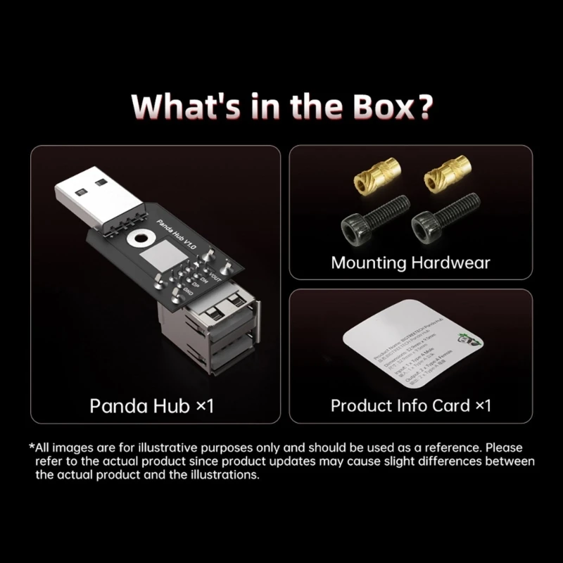 Double USB Port Expansion Module For Lab Printers Original USB Port Protections Easy Installation