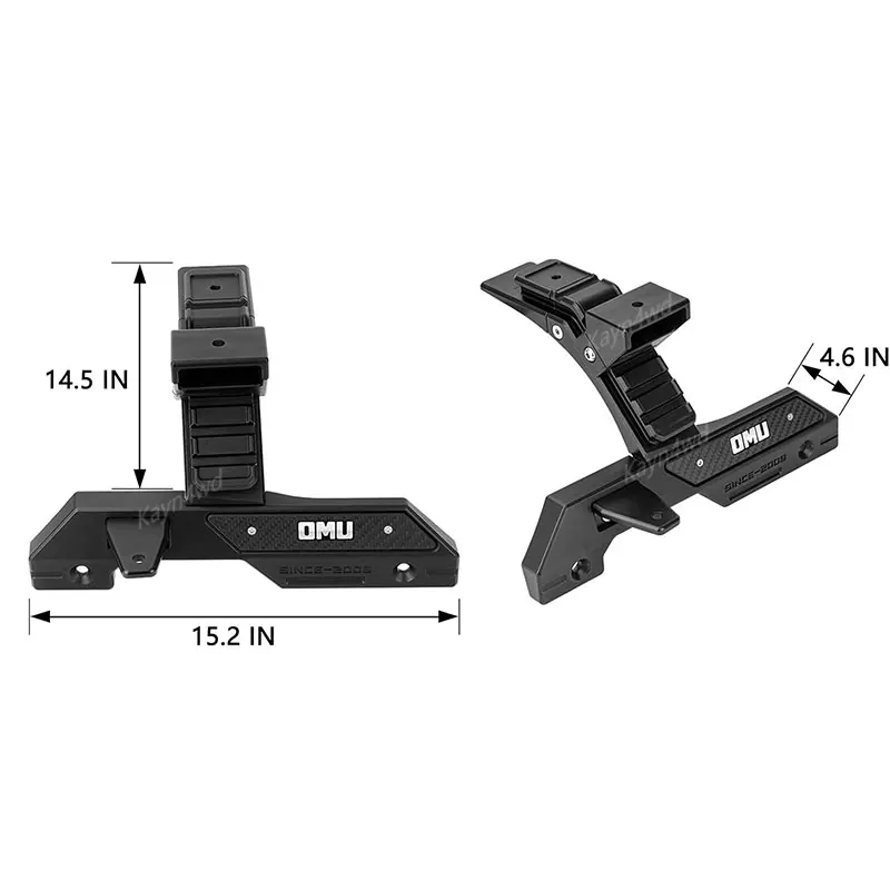 ملحقات الطرق الوعرة 4x4 سلسلة OMU من الألومنيوم نظام إضاءة عمود A دعامة تثبيت لعام 2018 + جيب رانجلر JL JT ليس لـ 4xe #3