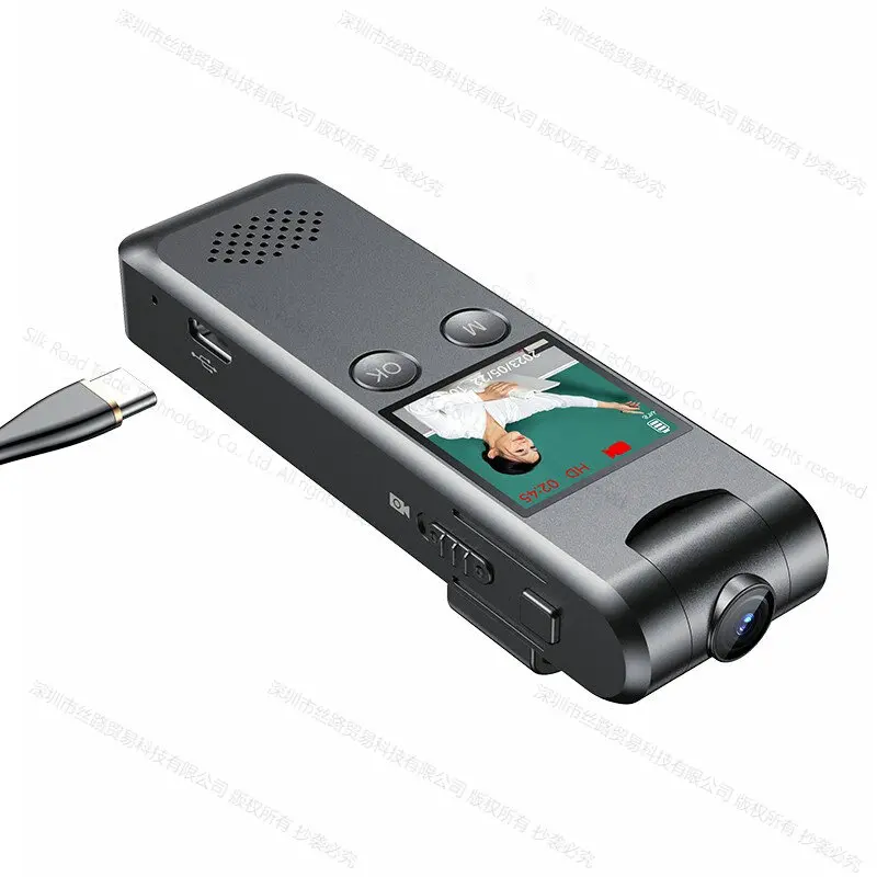 C10 Versatile AV Recorder 1080P HD Portable Clip Camera Type C Web Cam Business Lecture Long-lasting Recording 512GB Camcorder