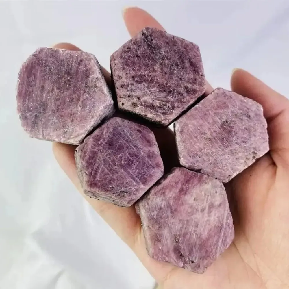 Natural Ruby Corundum Mineral Specimen, Raw Energy Healing Crystal for Meditation, Spiritual Witchcraft Decor, Loose