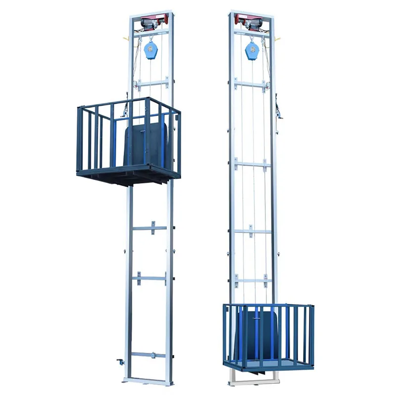 HCYJIN YANG HU Electric Cargo Lift Elevator Remote Controlled Ladder Electric Lifting Platform for Warehouse Factory