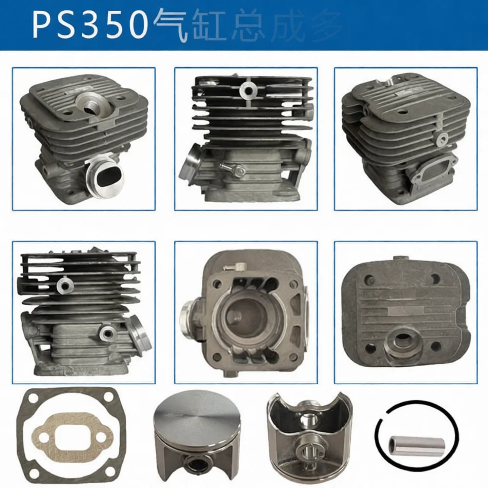 Cylinder Piston Kit Assembly Replacement For Dolmar PS350 PS351 PS420 PS421 Chainsaw Power Tool Engine Parts 195131201
