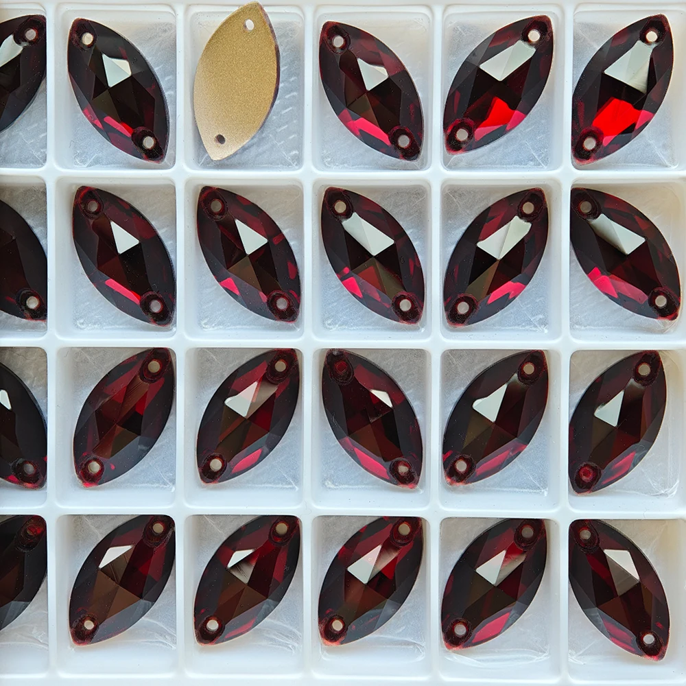 Hochwertige Drop Rivoli Cosmic Dark Siam Aufnähsteine, Glitzer-Glas-Kristalle, Strass zum Nähen für Kleidung, Handarbeiten, Kleider, Taschen – Detail 8