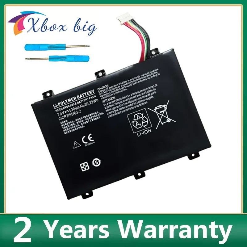 New SMP-BOBCACLL4  7.4V 39.22Wh 2ICP7/55/63-2 Laptop Battery For Xplore XSlate B10 IX101B2 D10 iX101B1 Rugged Tablet