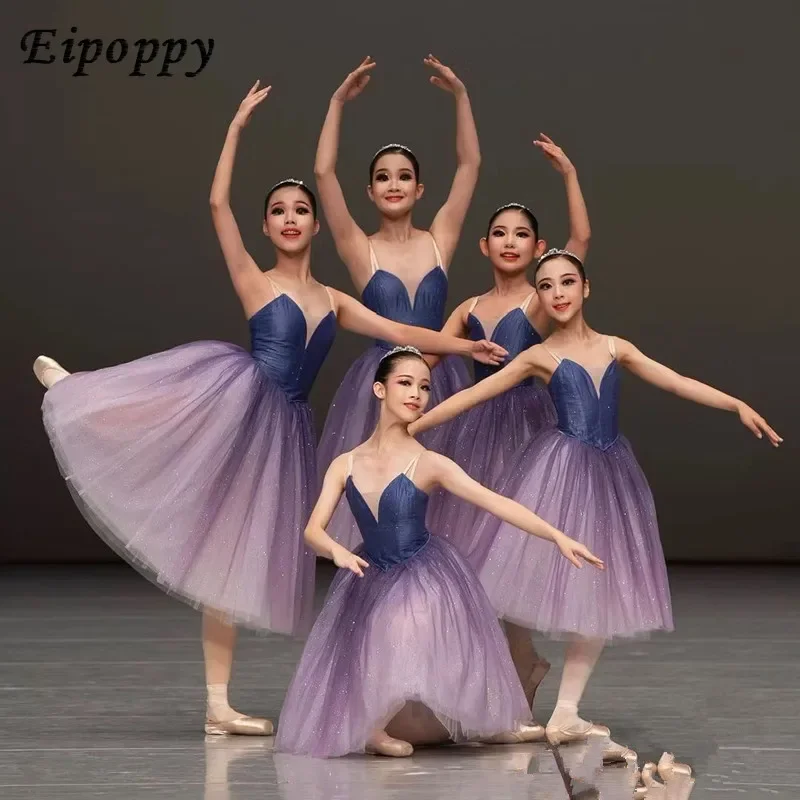 

Adult and Children Ballet Competition Dancing Dress Tutu Skirt Long Gauzy Skirt Ballet Dance Dress