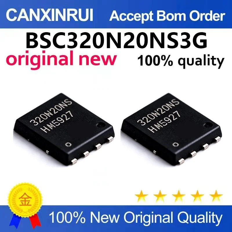 （5pcs-100pcs）Brand new original BSC320N20NS3G silk screen 320N20NS patch TDSON8 chip