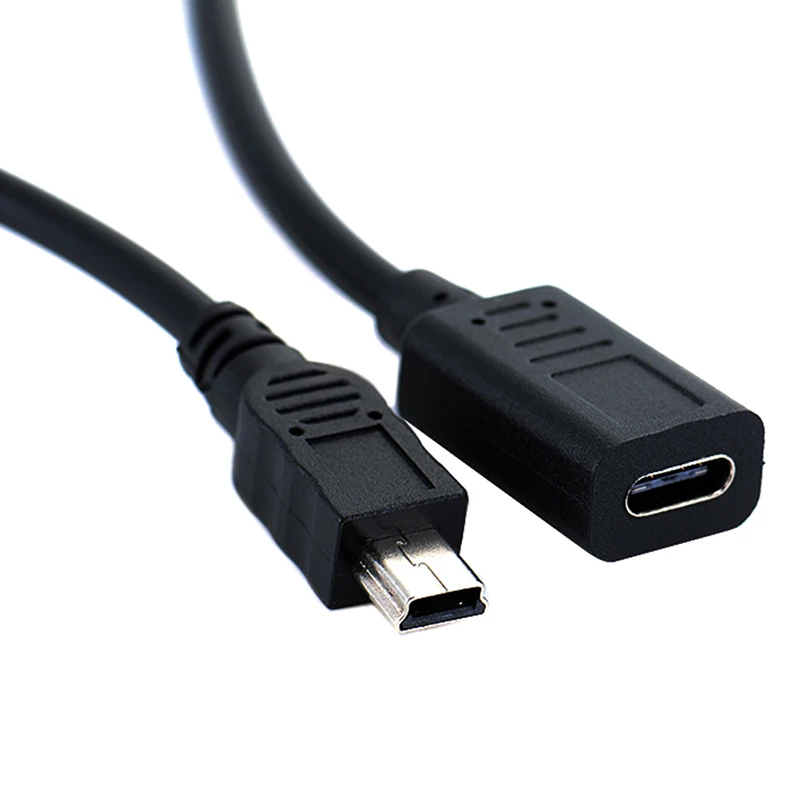 Typ C Zu Mini USB Männlichen Weiblichen Schnell Lade Kabel Ladegerät Daten Transfer Kabel Für Computer Synchronisation Daten Übertragung
