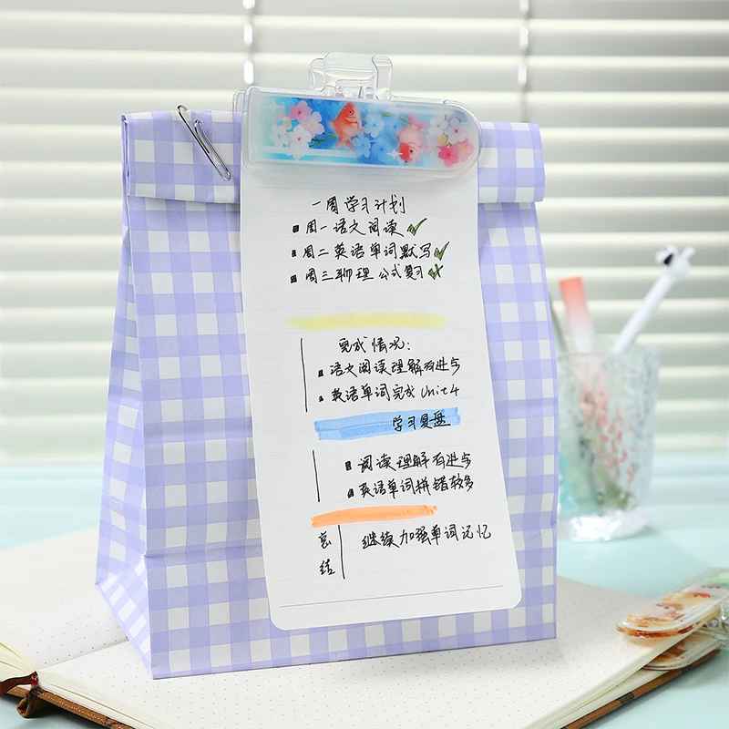 Journal GO Cute Kitten Acrylic Binder Clips Girl's Desktop File Folder Memo Clip Scrapbooking Journal Card Stationery