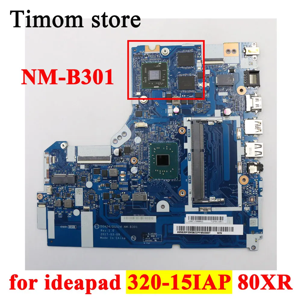 

N4200 N3450 N3350 R17M M1 2G MB UMA для Lenovo ideapad 320-15IAP 80XR Оригинальная материнская плата для ноутбука NM-B301