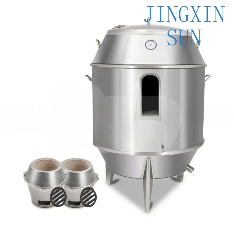 for 80/90/100CM  Chinese Peking Duck Roast Gas Oven Double Stainless Steel Commercial Duck Roast Lamb Pig Chicken Grill Bbq Oven