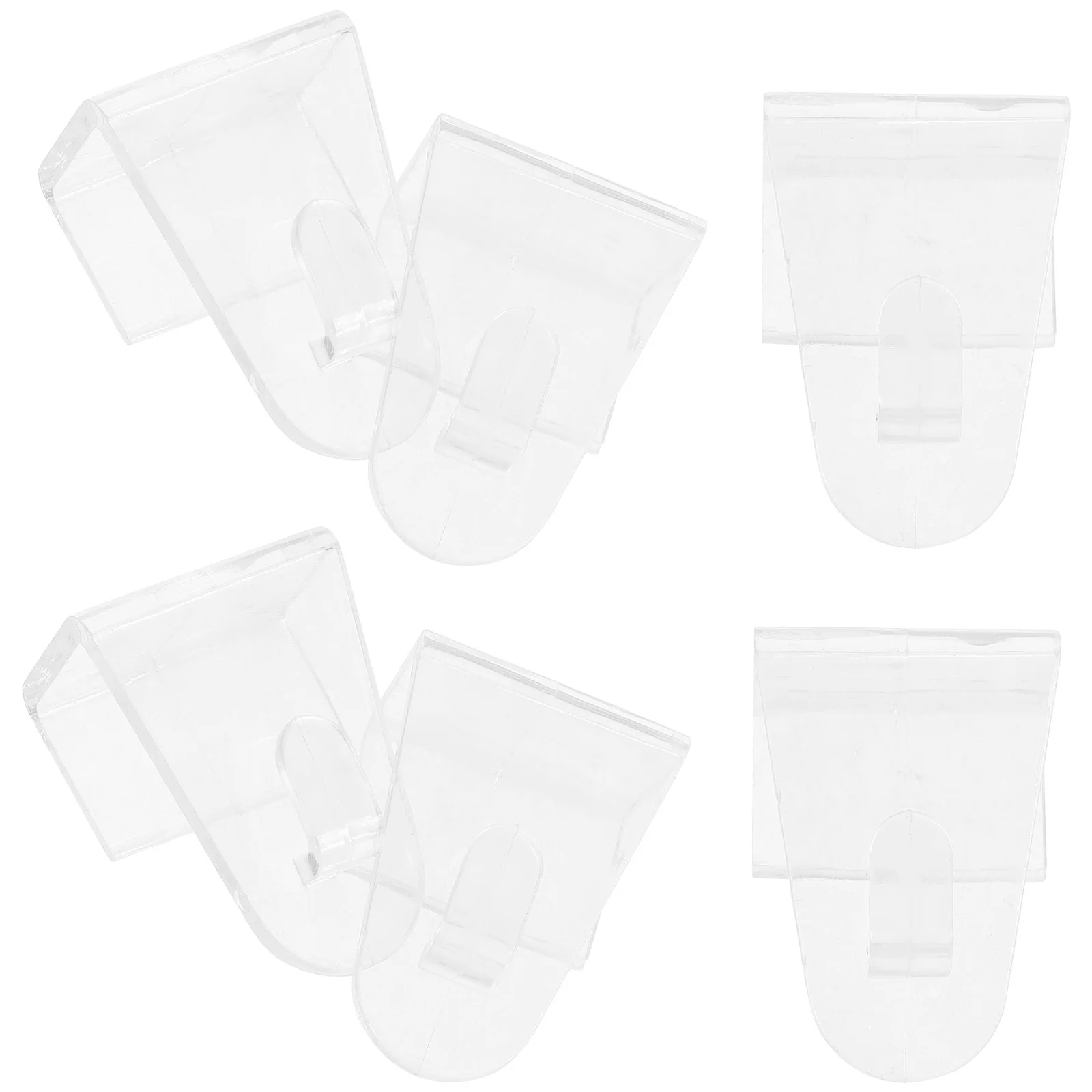 6Pcs F-Shape Curtain Brackets Classic Color Easy Installation Curtain Brackets F Bracket Bracket