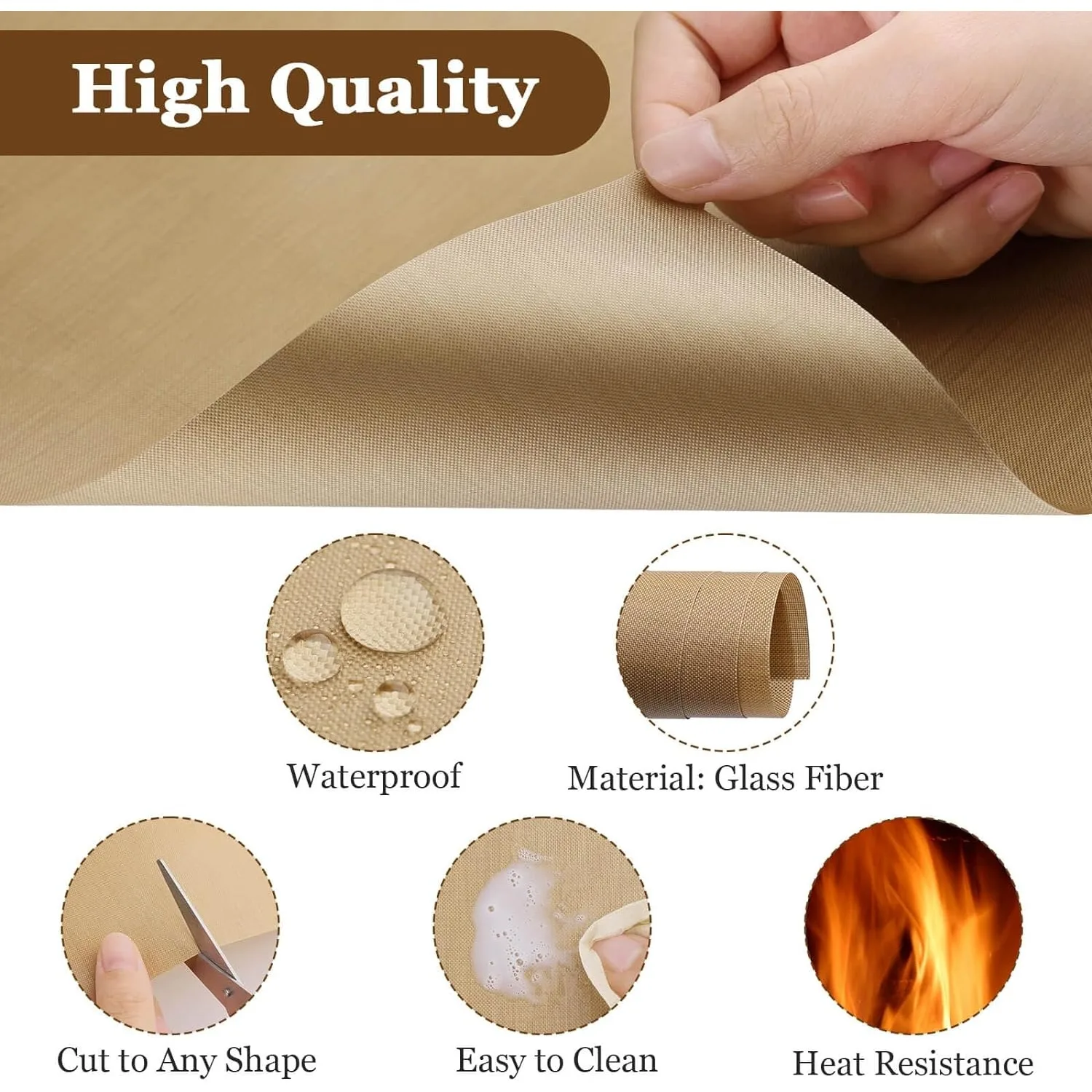 20pcs Teflon Sheet for Heat Press,Press Cover Paper Heat Resistant Transfer Protector Mats for Cricut Iron HTV,Baking and Craft