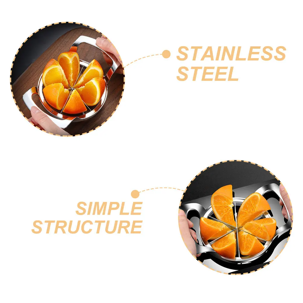 

Stainless Steel Orange Slicer Peeler Fruit Cutter Kitchen Gadget Easy Operate Orange Slicer Peeler