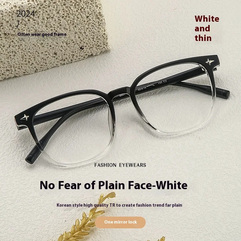 超軽量 RT90 処方光学メガネフレームブラウンスクエア眼鏡抗青色光メガネファッション眼鏡レトロ