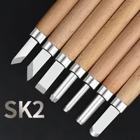 3-12pcs Wood Carving Chisel Knife Hand Tool Set for Basic Detailed Carving Woodworkers Gouges Woodworking Tools Woodcut Drilling