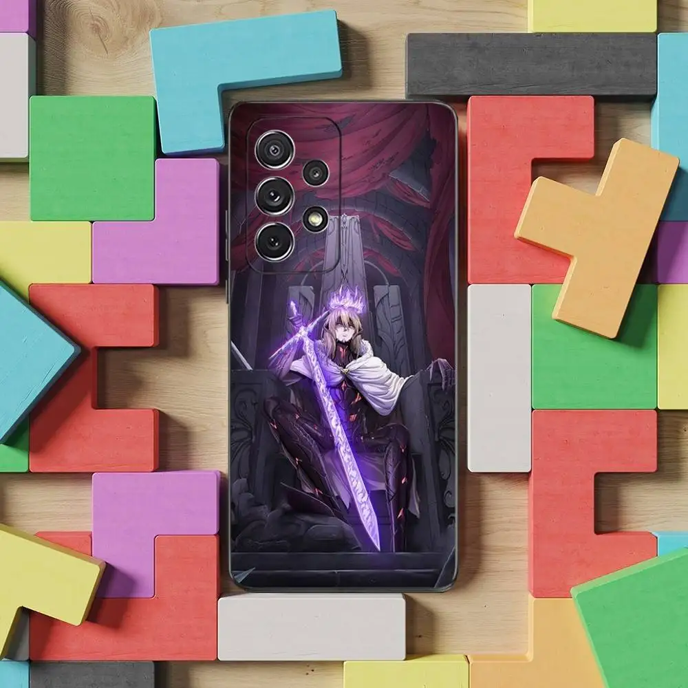 حافظة هاتف B-Beginning A-After End لهاتف سامسونج S25، S24، S23، S22، S21، S20، S10، Ultra، Plus، Lite، FE، غطاء أسود من السيليكون الناعم