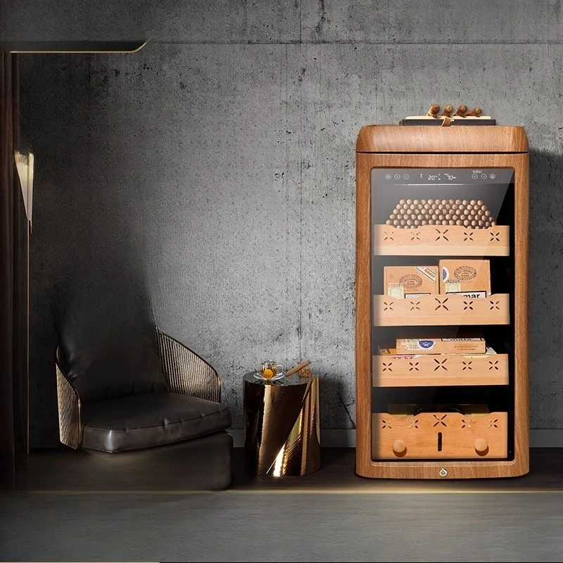 

Cigar cabinet constant temperature and humidity red wine cigar integrated cabinet cedar wood cold storage cabinet moisturizing