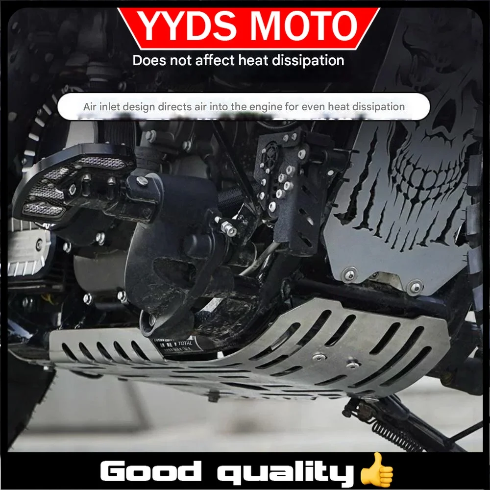 For BENDA Napoleonbob 250 engine protection plate vintage lower deflector metal guard chassis decorative cover accessories