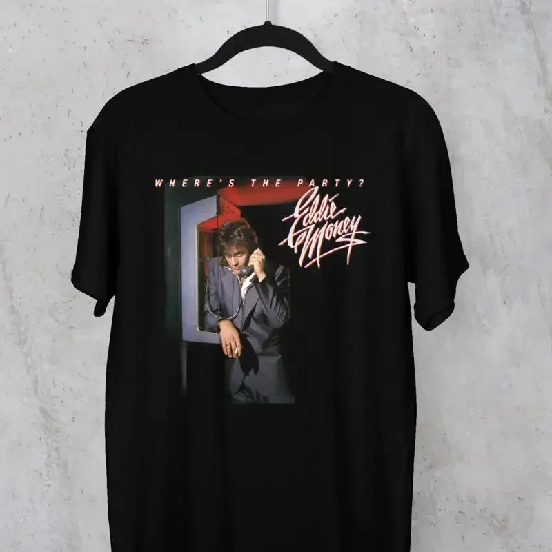 Eddie Money Where The Party T Shirt Black Tee All Sizes