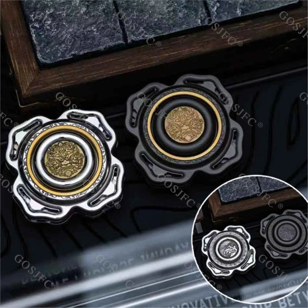 Yolo Studio métal Fidget Spinner EDC acier inoxydable limité Anti-Stress pour adultes Amor Spinner