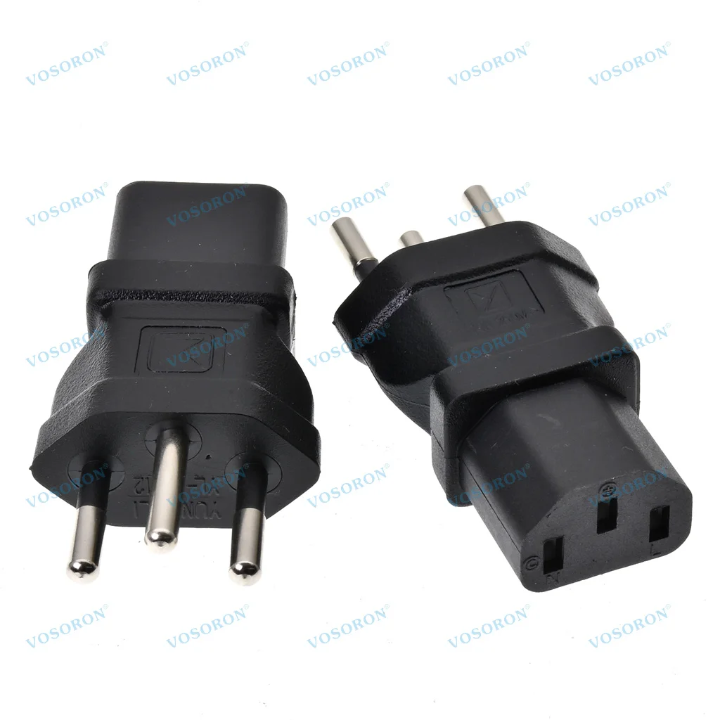 Switzerland Type J SEV 1011 Male Plug to IEC 60320 C13 Female Power Adapter 10A 250V For PC Monitor PDU Server