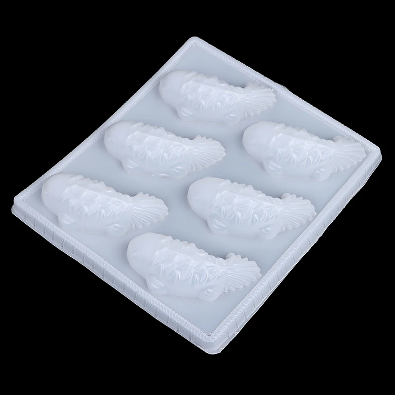 1PC 3D Koi Fish Carp Mold Plastic Jelly Handmade Sugarcraft Mold Mousse Cake Pudding Chocolate Mould Baking Tool