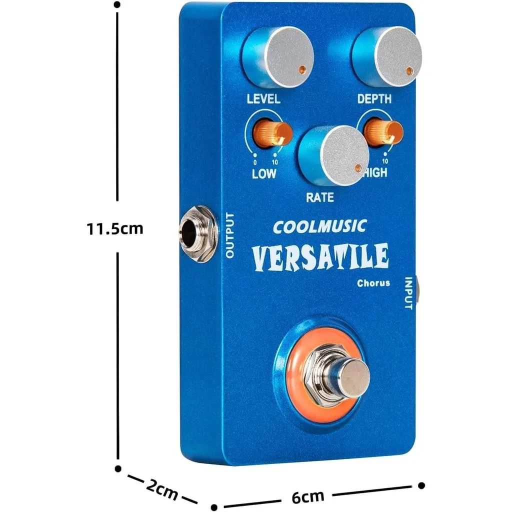 COOLMUSIC C-CH02 analogico Chorus Guitar Bass Effect Pedal