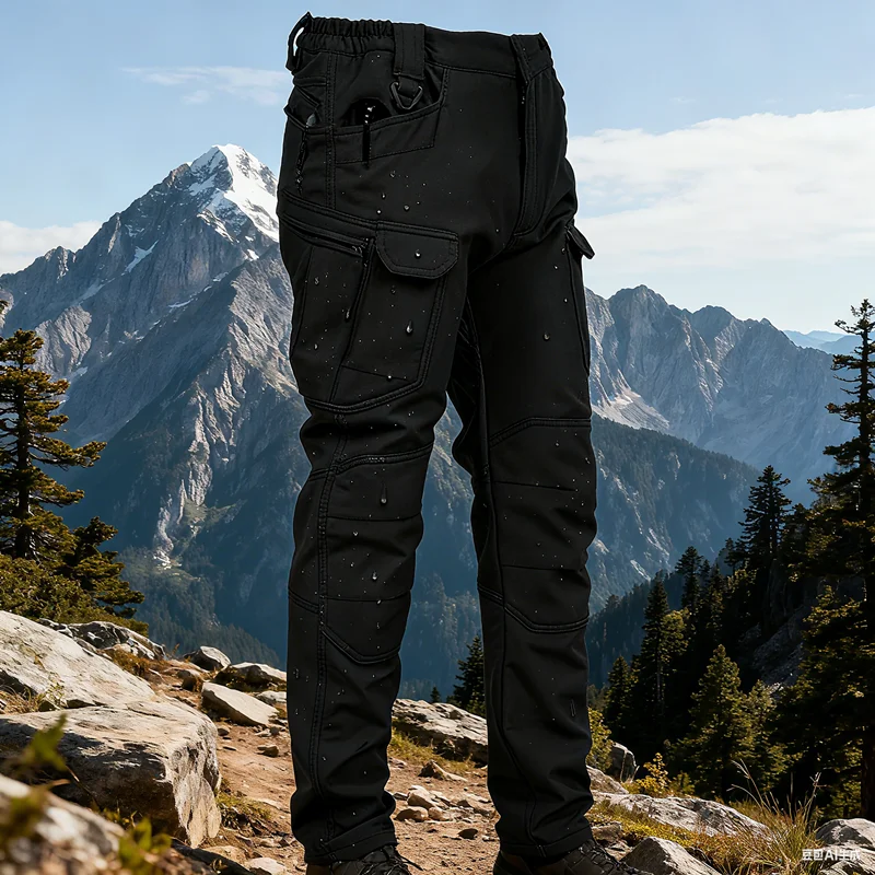 Pantaloni invernali da uomo Outdoor antivento impermeabile pantaloni tattici spessi Softshell in pile caccia caldo multi-tasca lavoro Camo 6XL