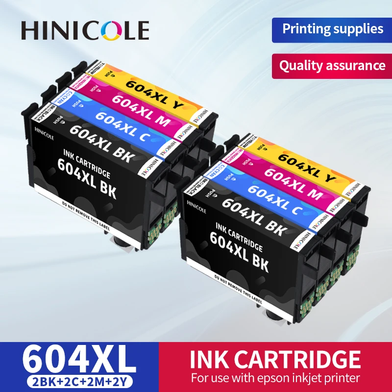 

HINICOLE 604XL T604XL T604 604 Compatible Ink Cartridge For Epson XP-2200 2205 3200 3205 4200 WF-2910 2935 2930 2950DWF Printers