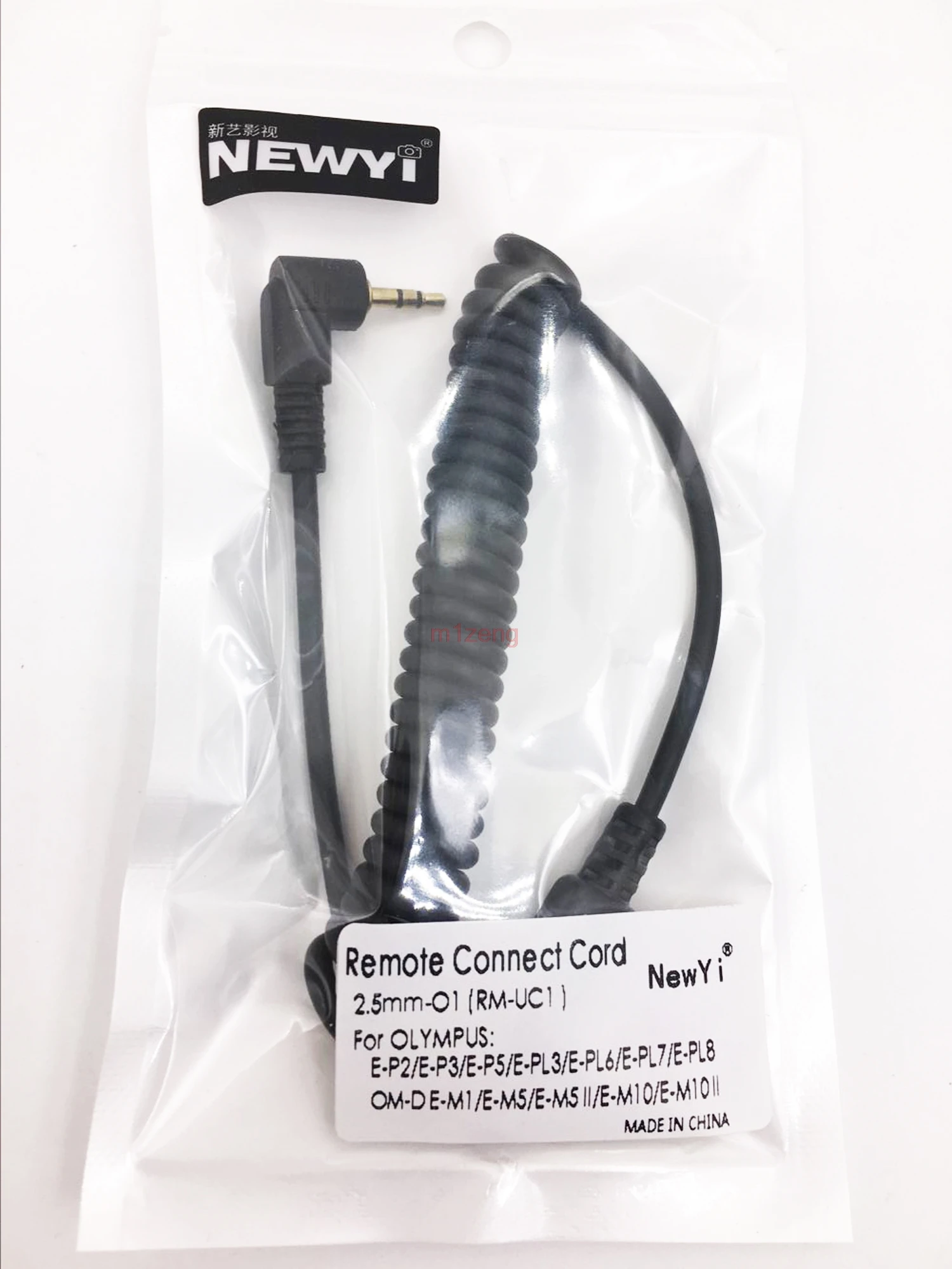 Cabo do obturador da câmera, 2.5/3.5mm, para olympus e30/e400/e410/e420/e450/e510/e520/e600/e620