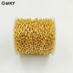 WT-BC232 New 18K Gold Lock Chain Design Sell By Meter For Men And Women Bracelet Or Necklace Fine Quality Finding