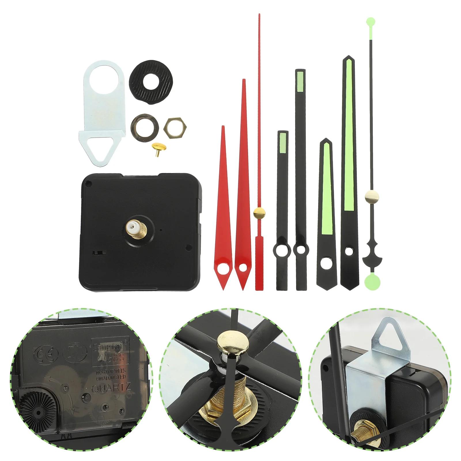 Clock Movement Kits for Do Yourself Wall Clocks Replacement Mechanism Operated Making Sports