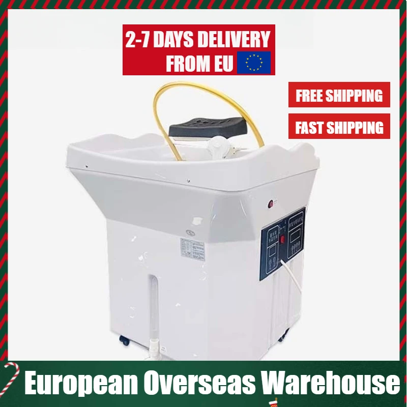 

European Overseas Warehouse Head Spa Bed Portable Water Tank Movable Massage Bed Washing Hair Bowl Silla Spa Shampoo