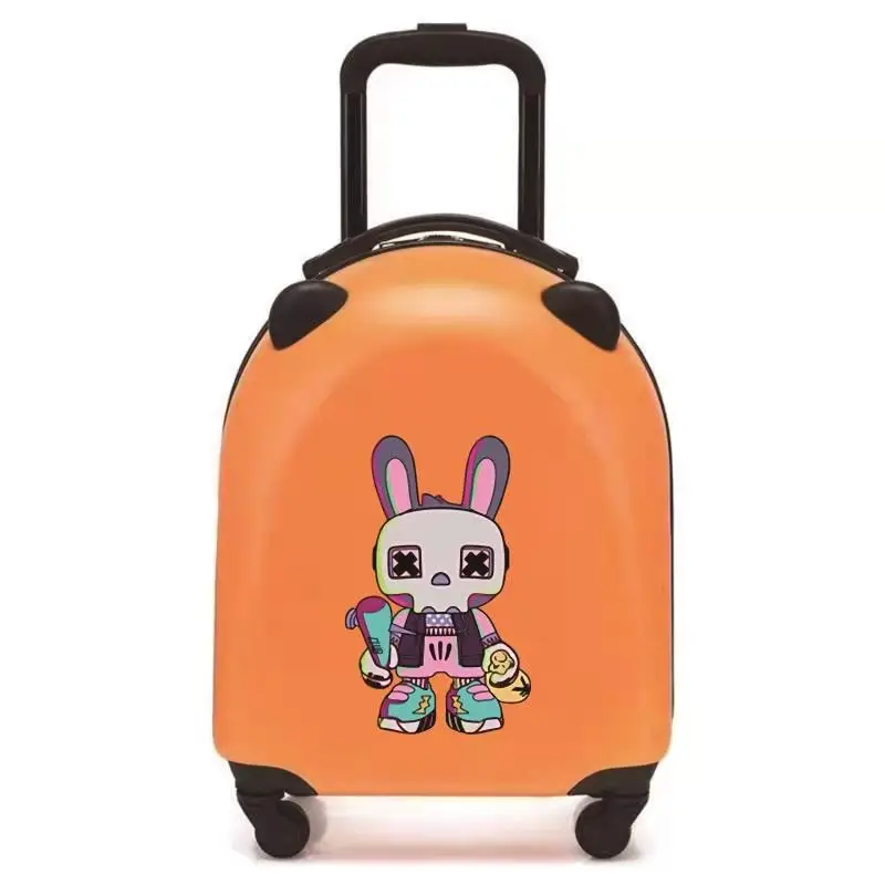 Children's Suitcase Cartoon Boarding Box Universal Wheel Travel Pull Rod Password Combination Box Put Away Clothes Organizer