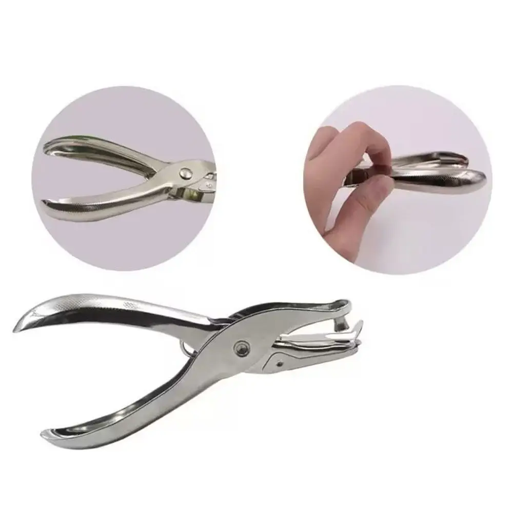 New Metal Perler Beads Hole Punch Handle 1.5/3/6mm DIY Hole Punch Single Hole Heart Circle Shape Paper Cutter Scrapbook