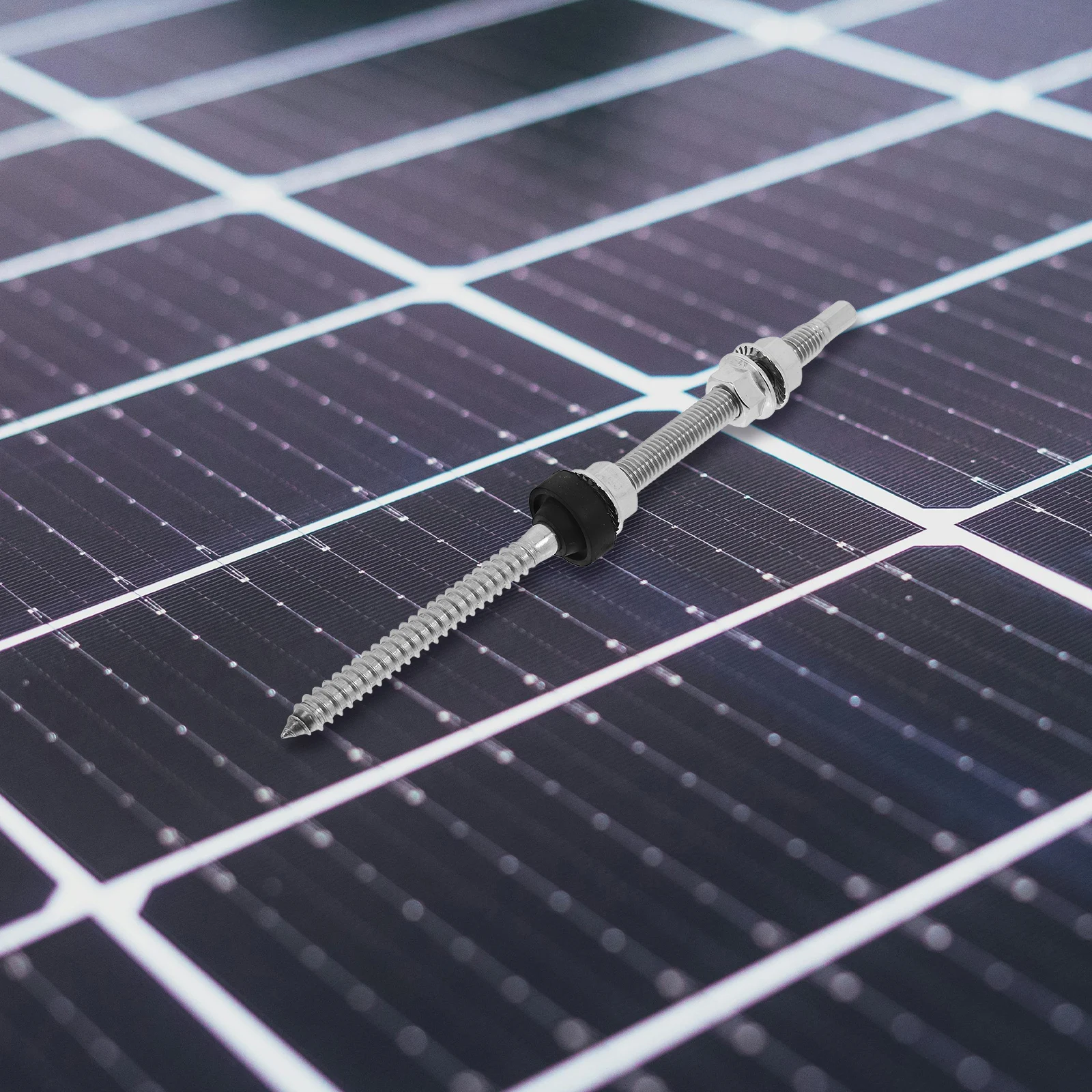 

Solar Panel Stainless Steel Hanger Bolt Durable Photovoltaic Accessories Threaded Hinges Garden Gate Hardware Outdoor Use Fence