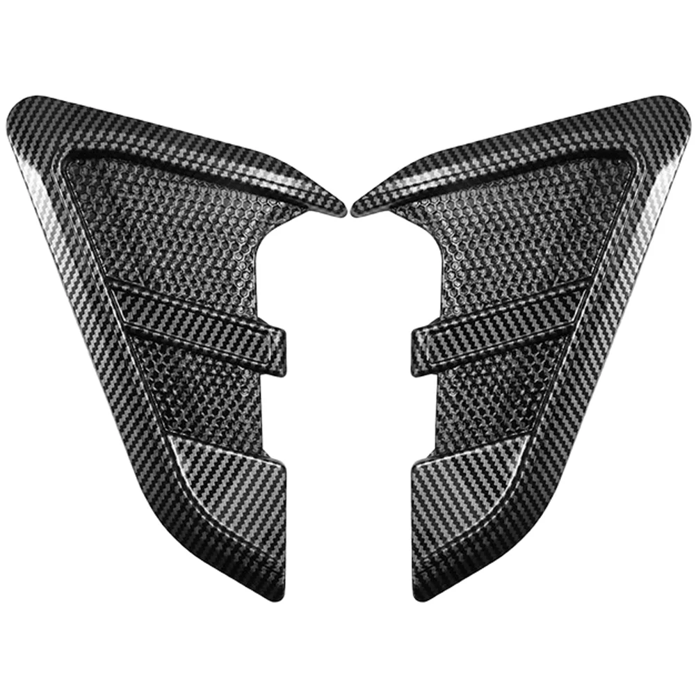 Auto Body Sticker Car Fender Vent Cover Glossy Carbon Pattern Car Fender Ventilation Cover Air Intake Part 20.5*17*7cm