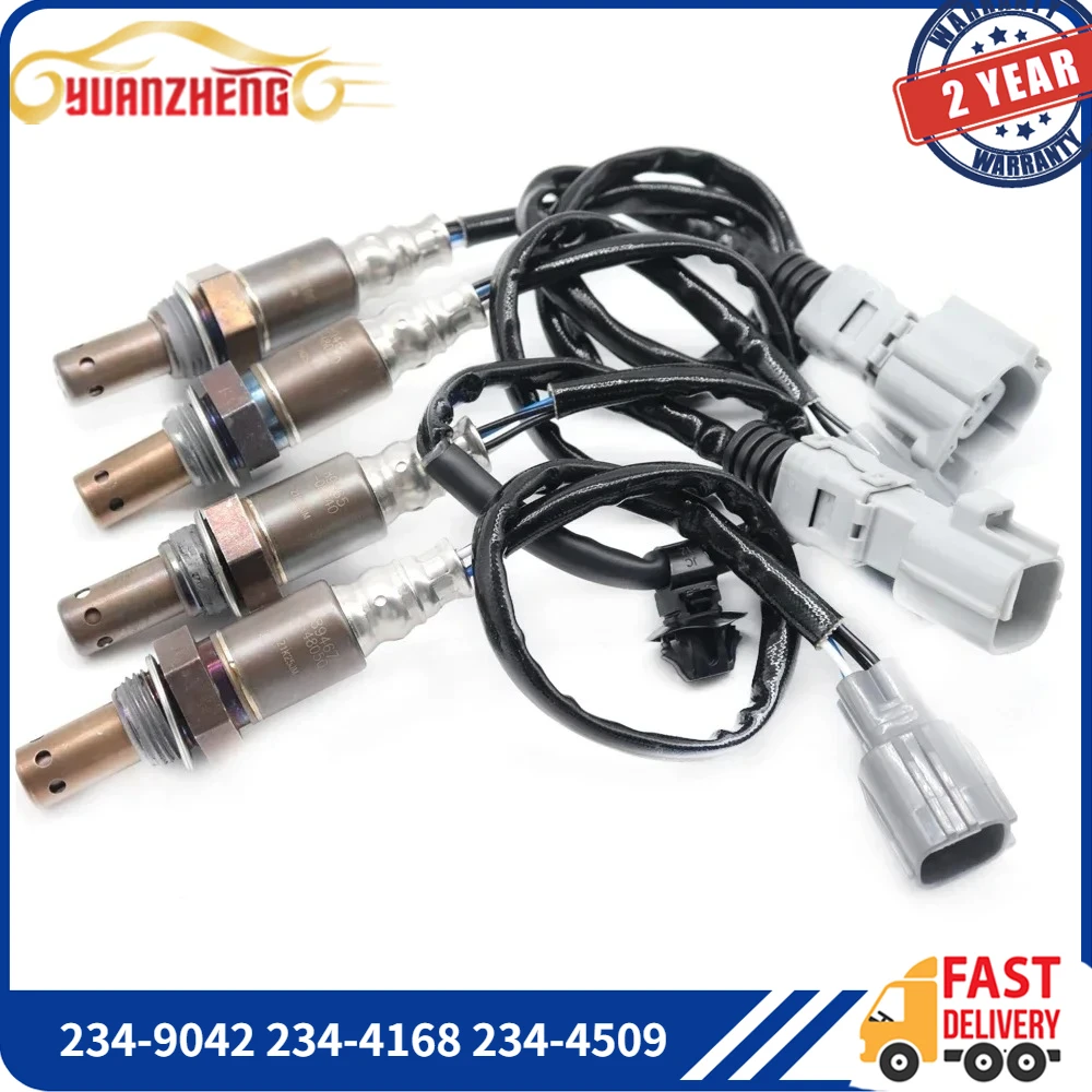 

4pcs Air Fuel Ratio Lambda O2 Oxygen Sensor 234-9042 234-4168 234-4509 for Toyota Highlander Lexus RX330 3.3 Upstream Downstream