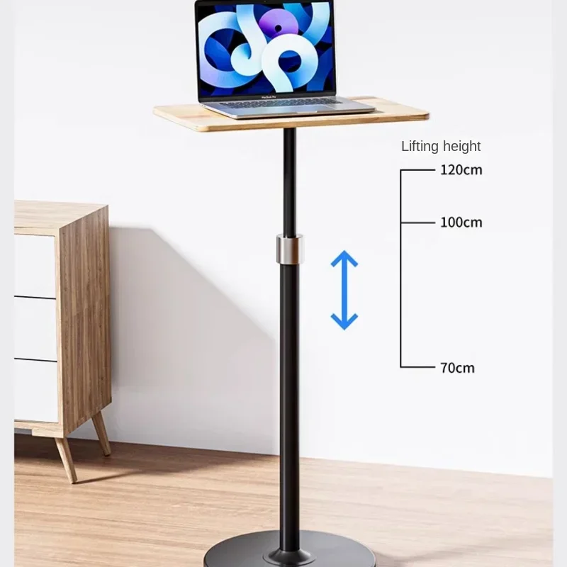 Mobile All-In-One Computer Desk with Vertical Placement and Standing Workstation