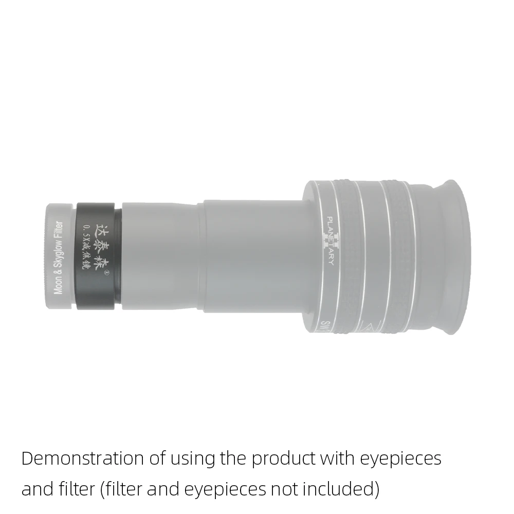 Datyson 0.5X Focal Reducer Lens Barlow Extender for M28.6x0.6 Threads Telescope Eyepiece