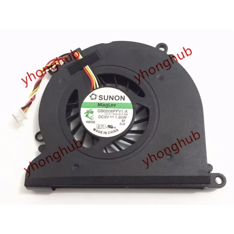 

SUNON GB0506PFV1-A 13.V1.B4318.F.GN DC 5V 1.85W 4-wire Server Cooling Fan