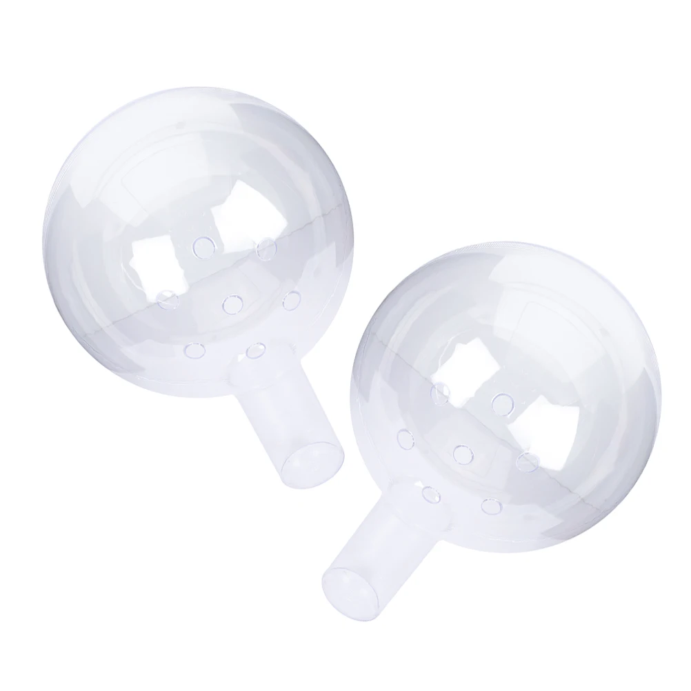 

2Pcs Transparent Acrylic Clear Fillable Balls Bouquet Packaging Decorative Ornaments for Wedding Birthday Christmas Booze Balls