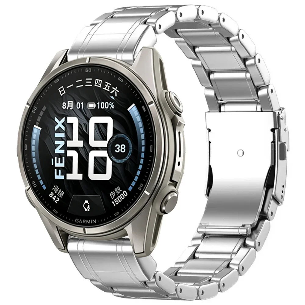 Quick Fit 26mm 22mm Titanium Strap for Garmin Fenix 8/9/9 Pro Quatix 8/Tactix 8 51mm 47mm Bracelet Wristband for Garmin 970 965
