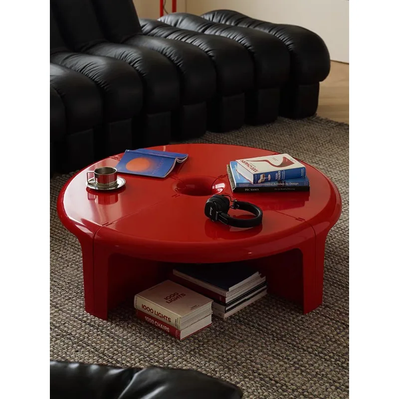 

Coffee Table Medieval Ins Creative Combination Stitching Coffee Table Nordic Small Apartment Home Round Coffee Table