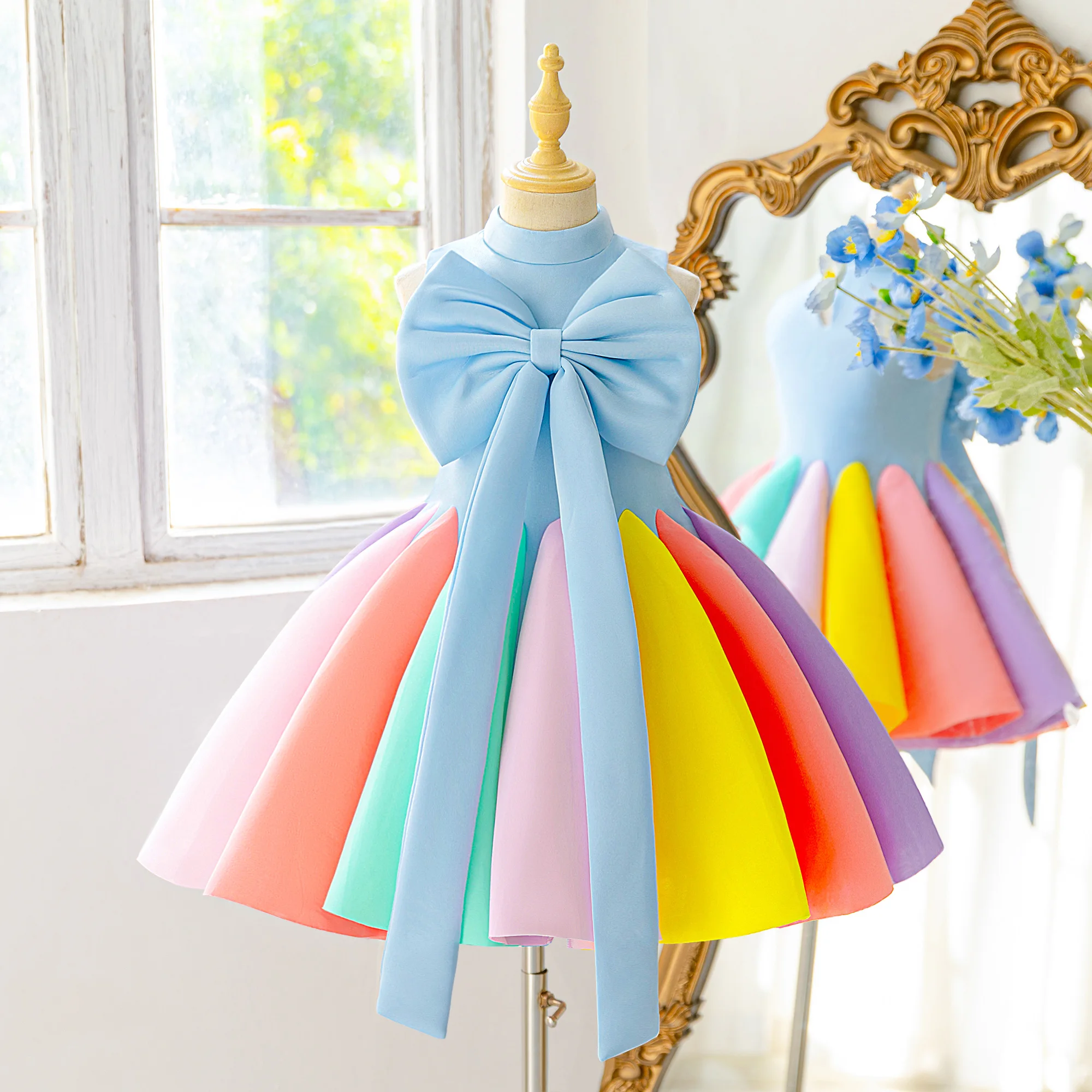 elegant rainbow dress RAINBOW DRESS Tres Elegant