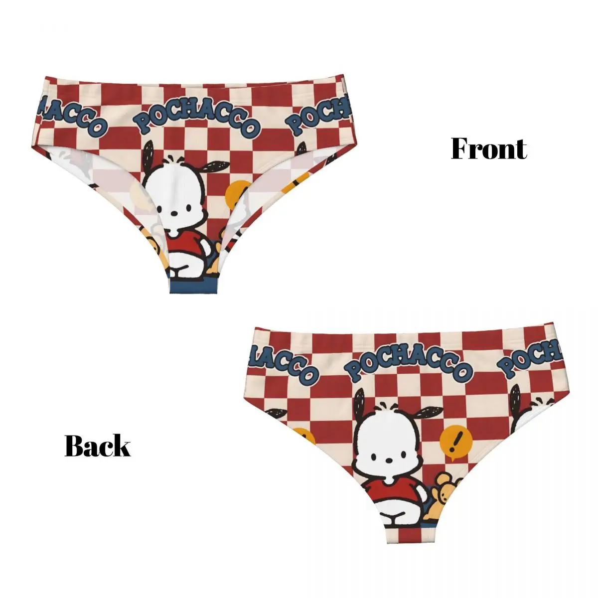 Bragas personalizadas de Anime Pochacco Kawaii para mujer, cómodas y clásicas       Calzoncillos Ropa interior