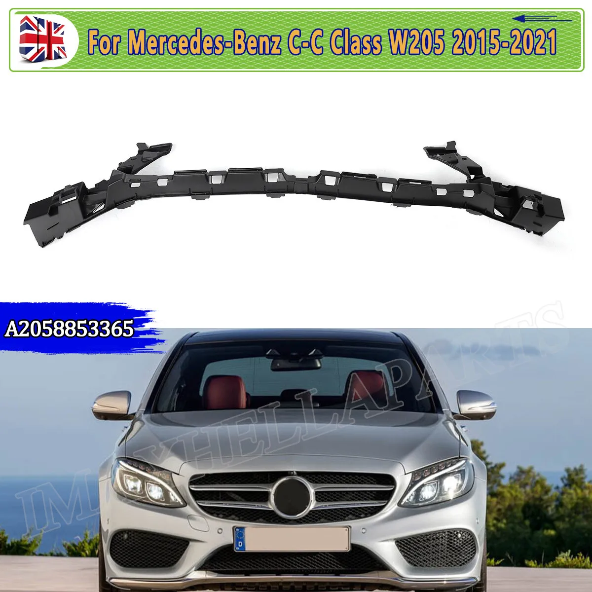 

Front Bumper Support For Mercedes C Class W205 C180 C200 C300 C400 2015 2016 2017 2018 2019 2020 2021 Front Bumper Lower Bracket