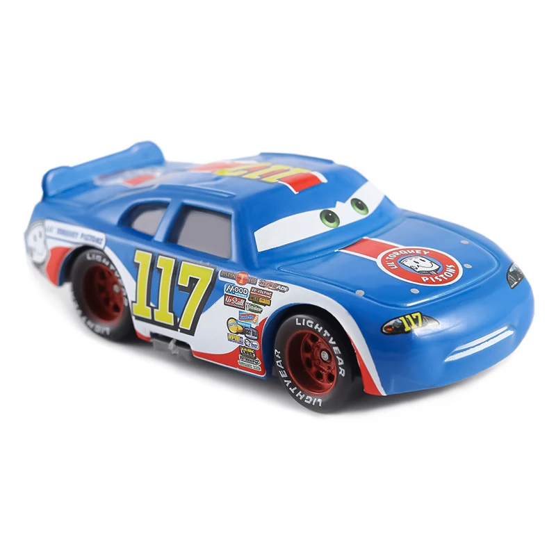 รถยนต์อะนิเมะ King นายอําเภอ Lightning McQueen Sally Chick Hicks Disney Pixar Racing 1:55 โลหะรุ่นรถของเล่นเด็ก