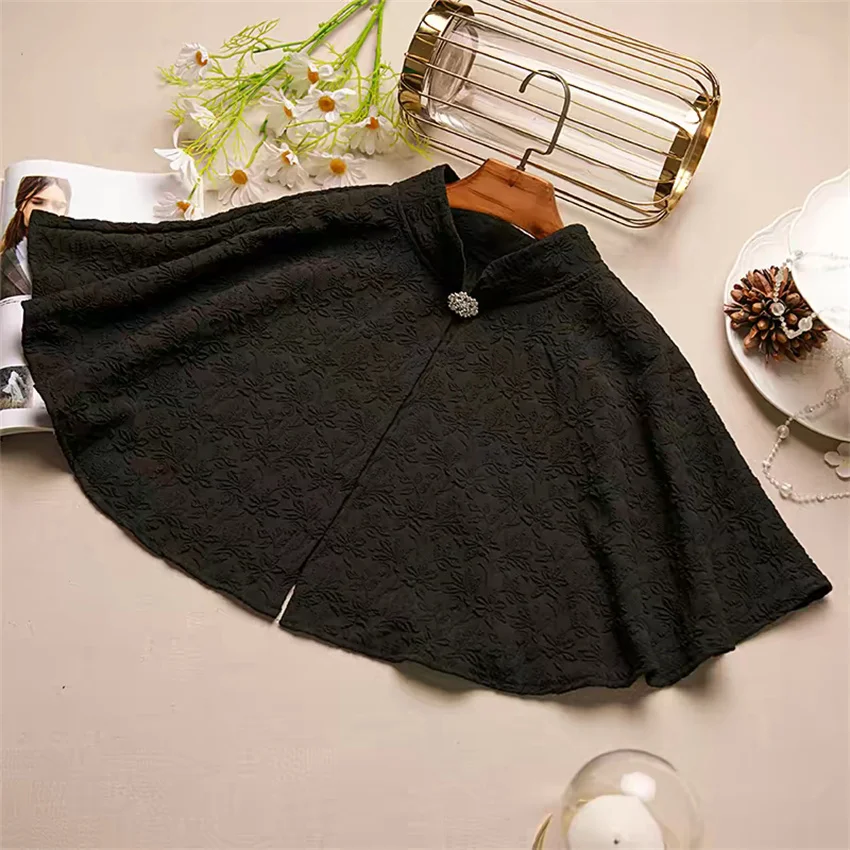 

Модные элегантные женские накидки-болеро 2026: аксессуары для вечеринок, шали, плащи, солнцезащитные пальто, накидки с брошью, ретро-пуловеры 2551