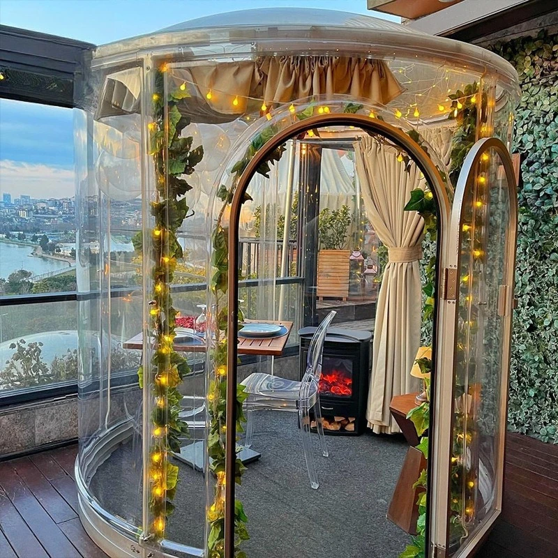 3.5 meters in diameter, starry sky room dining bar mosquito-proof outdoor pavilion tent courtyard